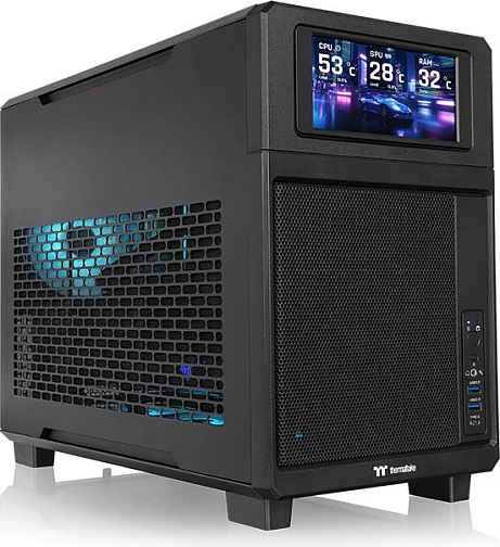 Kasë Thermaltake TR200, USB-C, USB 3.2, e zezë