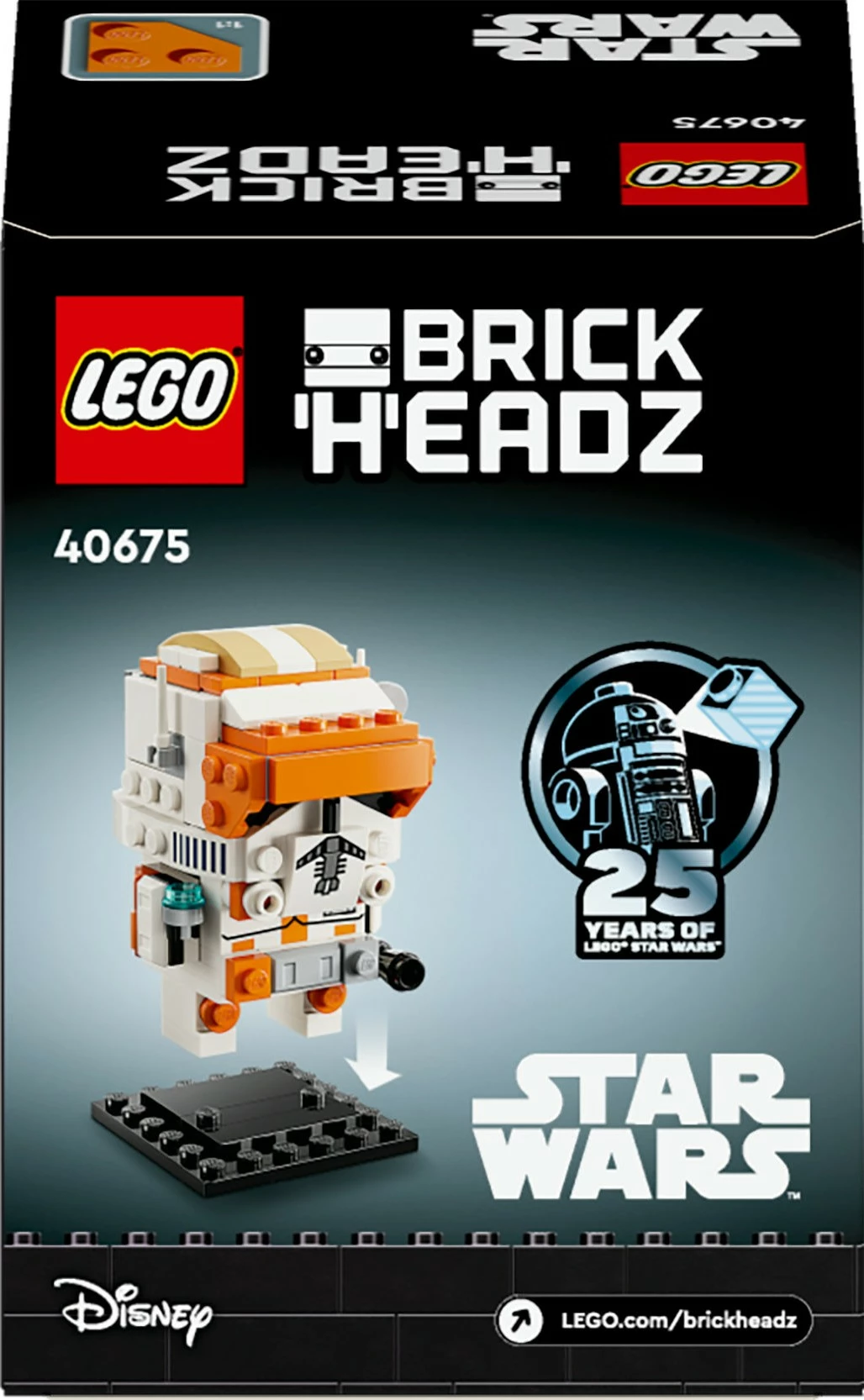 Set ndërtimi LEGO BrickHeadz 40675, Clone Commander Cody, 147 pjesë, shumëngjyrësh
