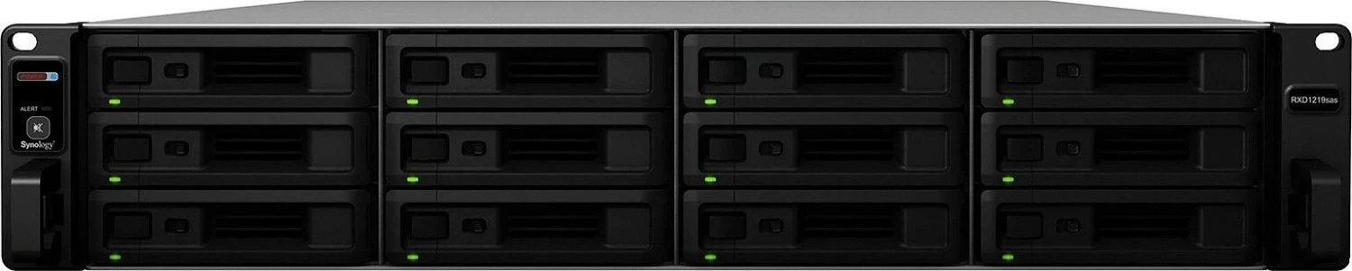 Njësi zgjerimi Synology RXD1219sas, 0 TB, 18.2 kg, Ngjyrë e zezë, Gri