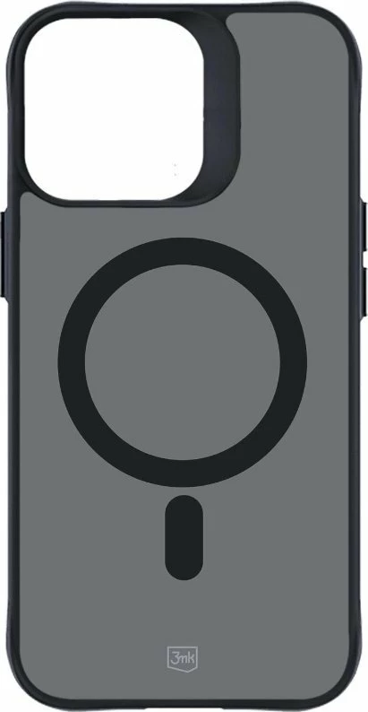 Mbështjellës 3MK Smoke MagCase për Apple iPhone 16 Pro Max, MagSafe, 2 mm, TPU/Polikarbonat, transparent i tymosur