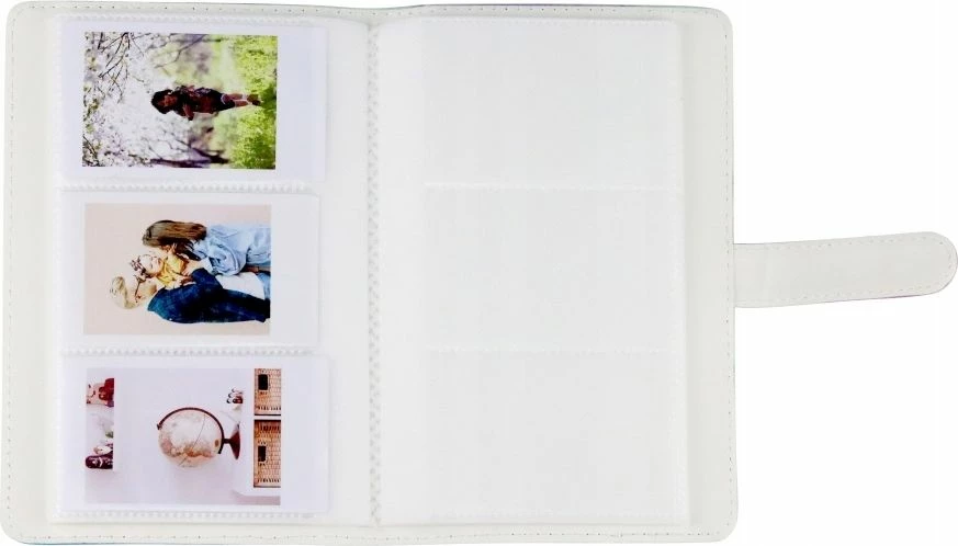 Album fotografish LoveInstant për Fujifilm Instax Mini 11, 96 foto, Clouds, rozë