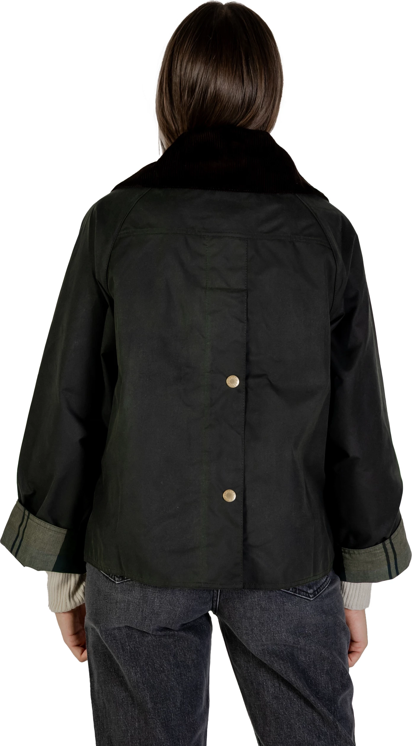 Jakne për femra Barbour Catton Wax LWX1333, e gjelbër [Madhësia: 8]