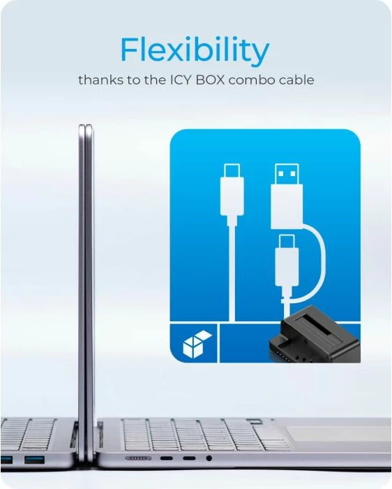 Stacion dokimi dhe klonimi ICYBOX IB-2914MSCL-C31, USB 3.2 Gen 2, për M.2 NVMe dhe 2.5/3.5\" SATA SSD/HDD, e zezë