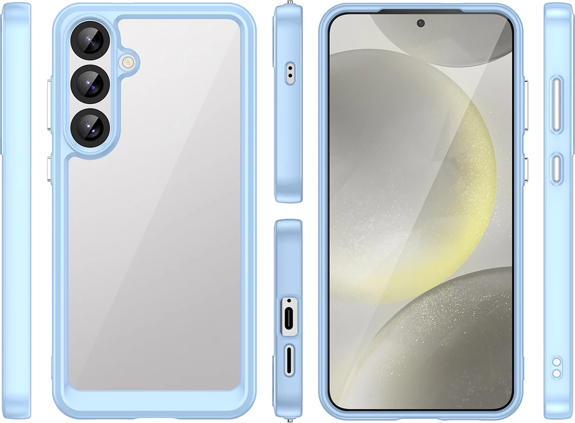 Mbështjellës Hurtel Outer Space Case për Samsung Galaxy S25+, xhel, Blu