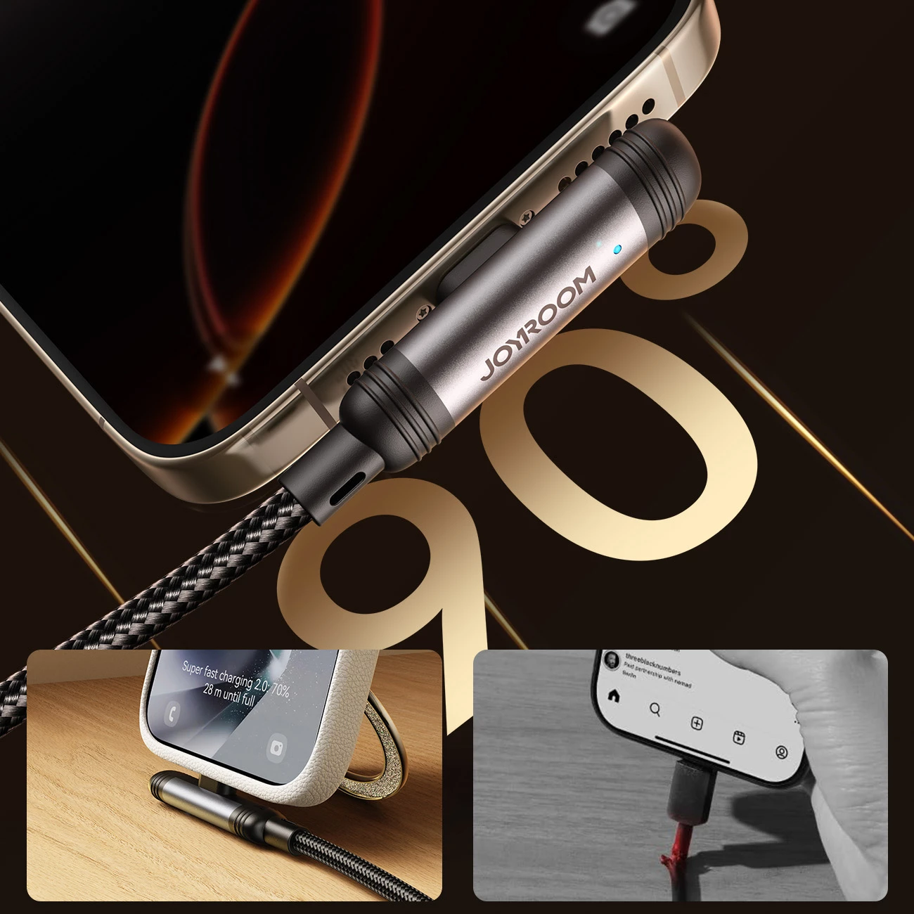 Kabllo Joyroom S-A56 EnjoyX Series USB-A në Lightning 1.2m, 3A, e zezë