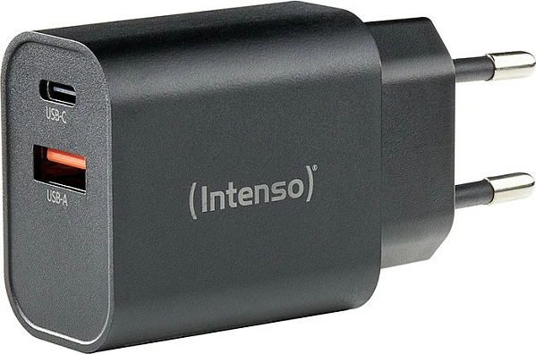 Adapter rryme Intenso W30AC, 30W, USB-C + USB-A, i zi