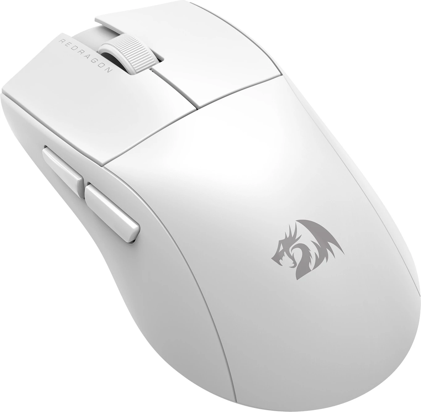 Maus Redragon K1NG Standard M916-STD-1K, 24000 DPI, 49 g, wired/2.4G/BT, e bardhë, me dongël USB
