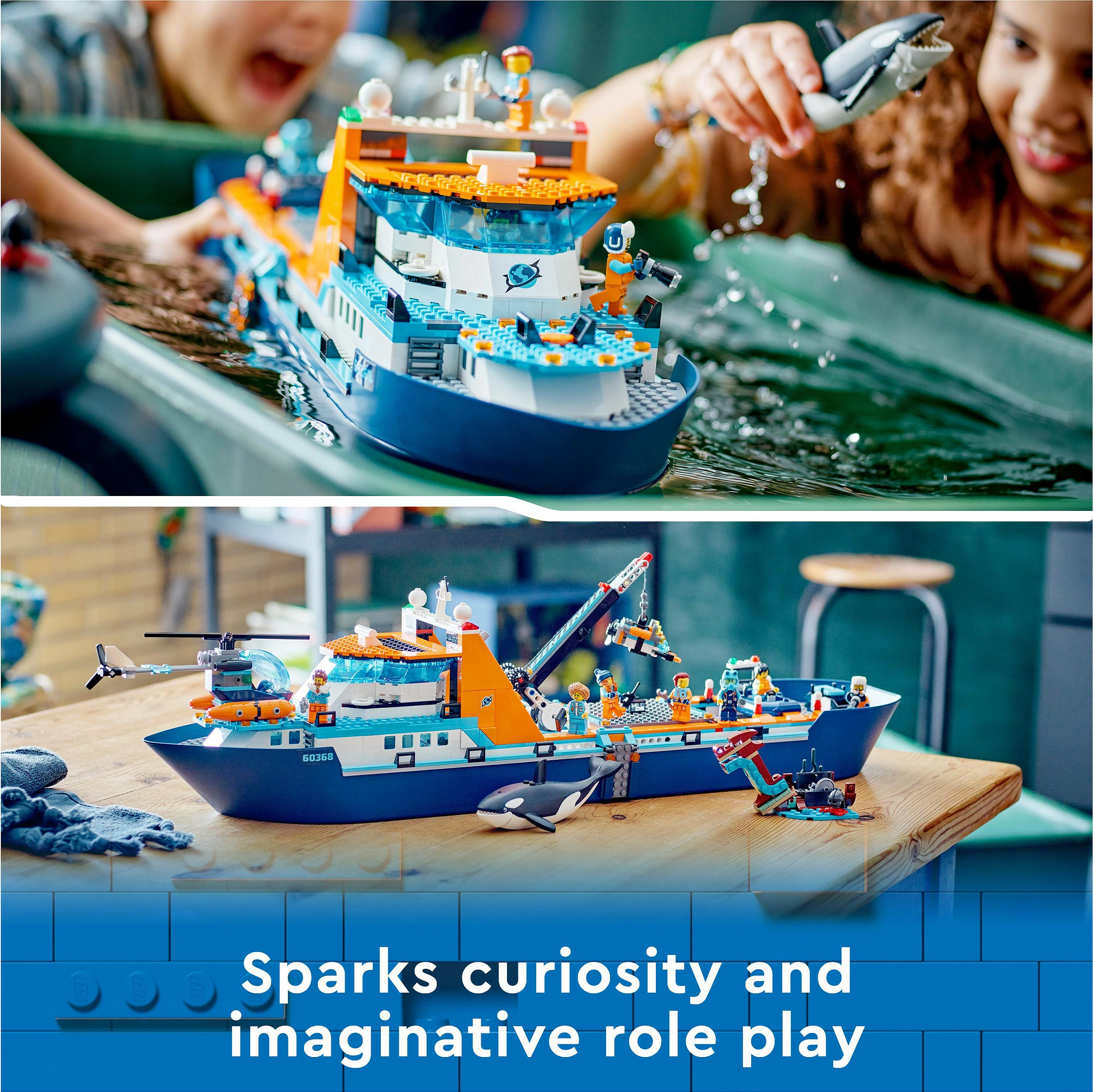 Set ndërtimi LEGO Arctic Explorer Ship, 815 pjesë, plastikë, shumëngjyrësh