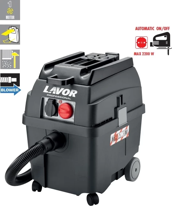 Fshesë industriale ndërtimi LAVORWASH PROWORKER 30 L, 1400 W, 220-240V, gri/zezë