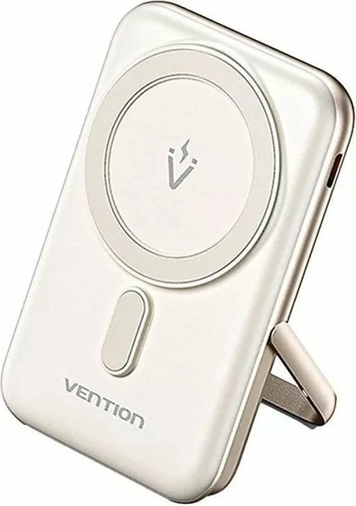 Powerbank Vention FHNW0 10000mAh 20W me karikim magnetik/induksion, i bardhë