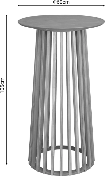 Tavolinë për bar Domonic mdf natyrale D60x105cm