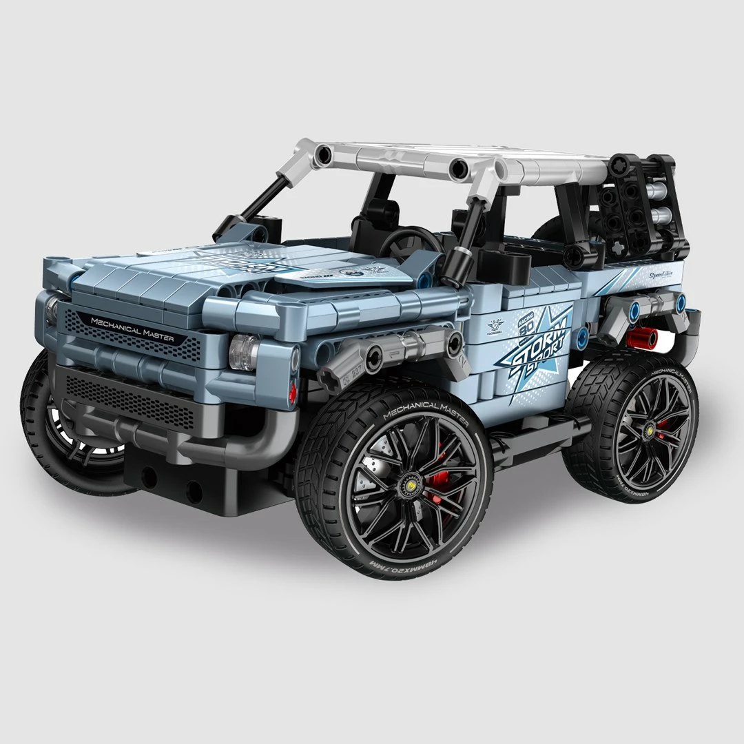 Set blloqe ndërtimi IM MASTER RC Jeep 8041, 503 pjesë, Blu