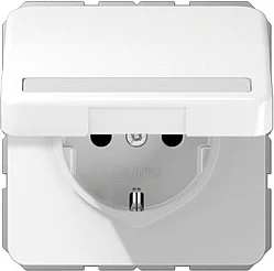 Prizë muri Jung CD1520BFNAKLWW Schuko (Type F), 16A 250V, me kapak, e bardhë