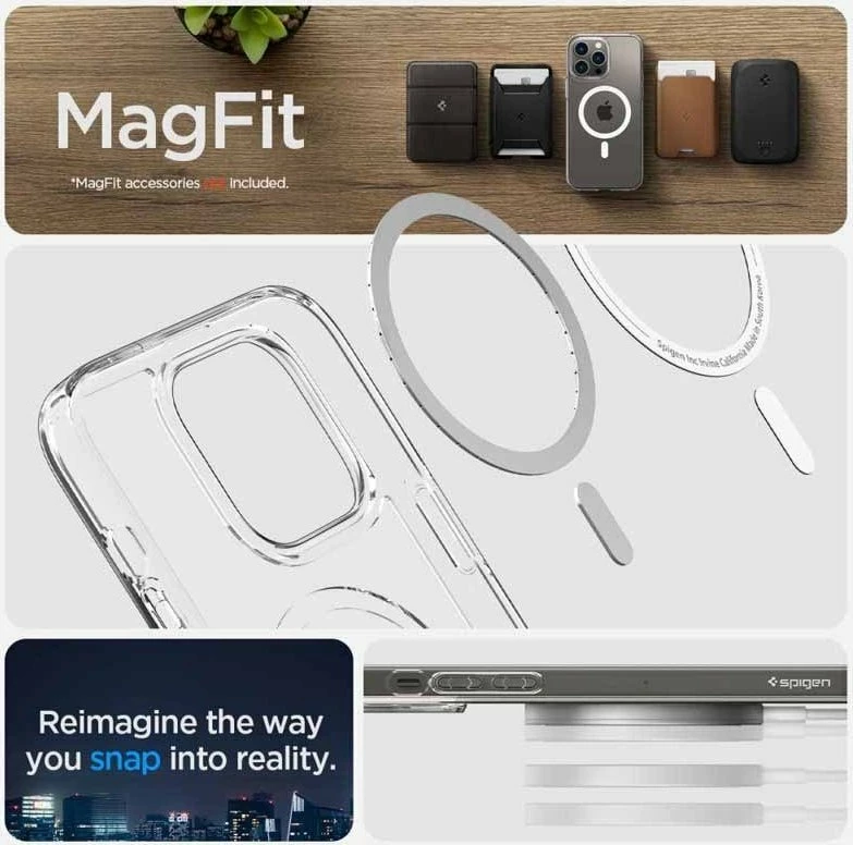 Mbështjellës Spigen Ultra Hybrid MagSafe për Apple iPhone 14 Pro, i bardhë