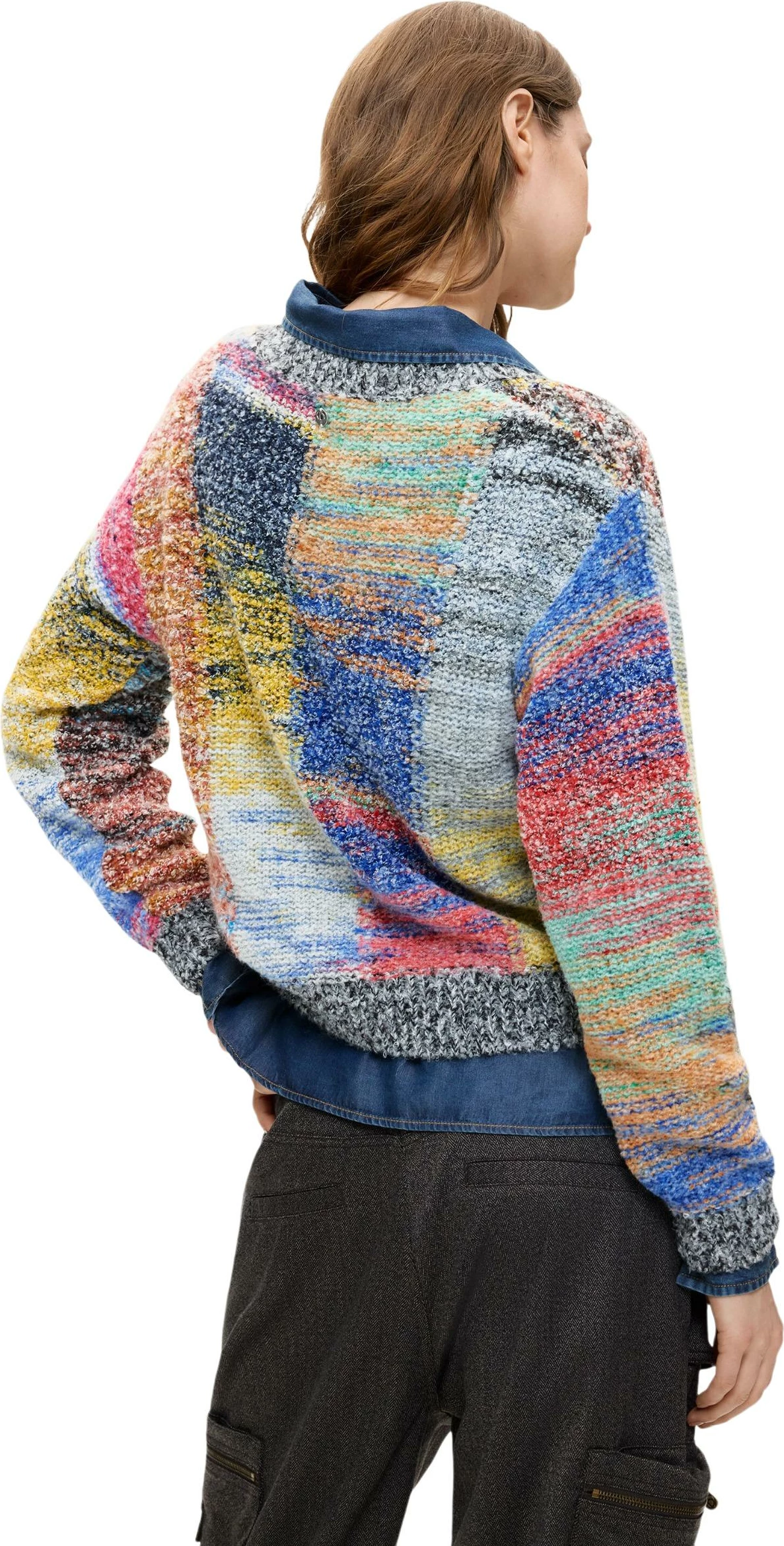 Xhemper për femra Desigual JERS_EARTHTEXTURE 26WWJF25, i kuq [Madhësia: XL]