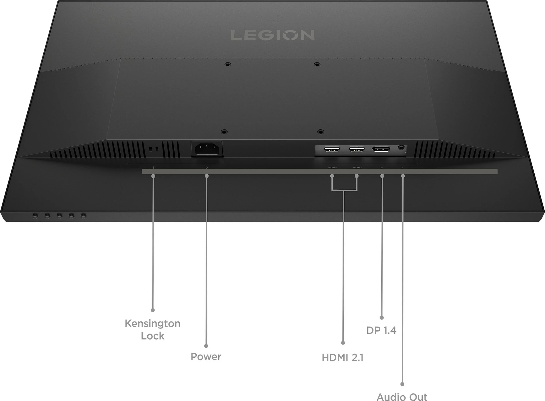 Monitor gaming Lenovo Legion 24-10, 23.8" FHD IPS, 240Hz, 0.5ms, FreeSync Premium, Raven Black