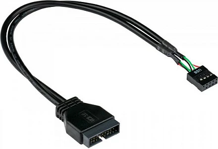 Kabllo USB GoodConnections 5021-PST3, USB 2.0, 0.45 m, femër-në-mashkull, e zezë