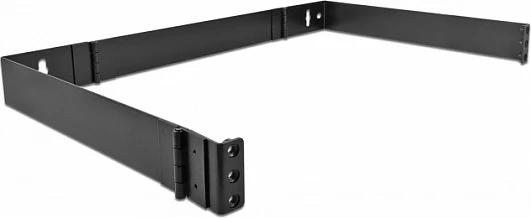 Mbajtëse muri 19" DeLOCK, 1U, e palosshme, metal, e zezë