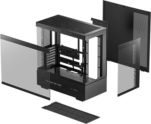 Kasë Deepcool CH690, Tower, ATX, micro ATX, Mini-ITX, e zezë