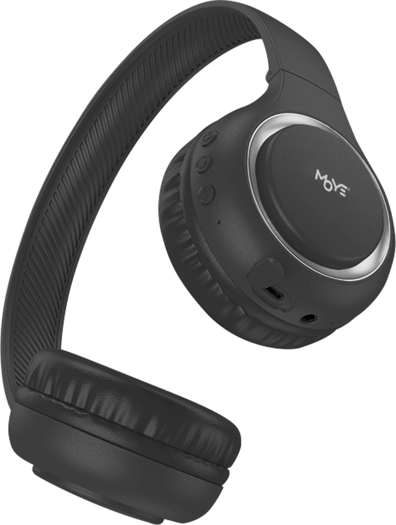Kufje Moye ENYO Foldable BT, Bluetooth 5.3, me mikrofon, 200mAh, të palosshme, të zeza