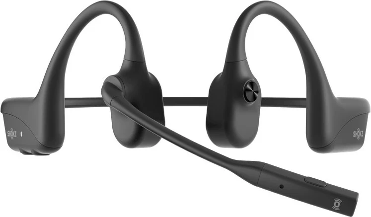 Kufje SHOKZ OpenComm2 UC 2025 Upgrade, Bluetooth, Wireless, Mikrofon Boom, E zezë