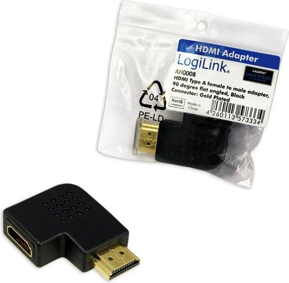 Kabllo LogiLink HDMI me kënd 90 °