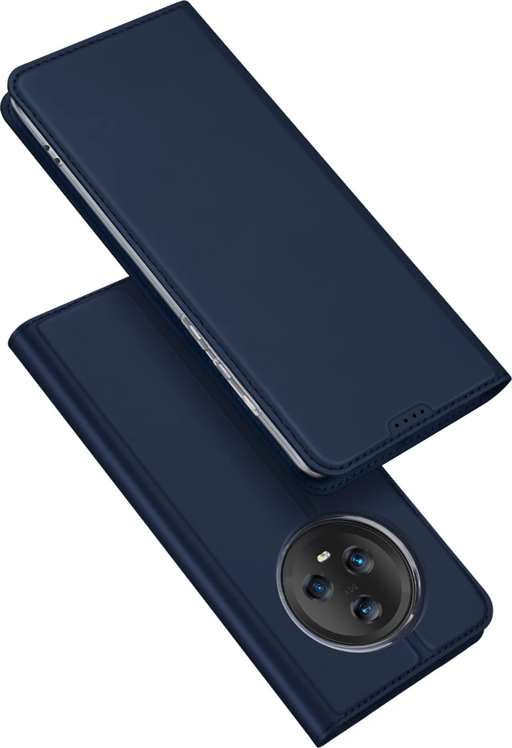 Mbështjellës Dux Ducis Skin Pro për Honor Magic5, me kapak, xhep për kartela, qëndrim, Blue