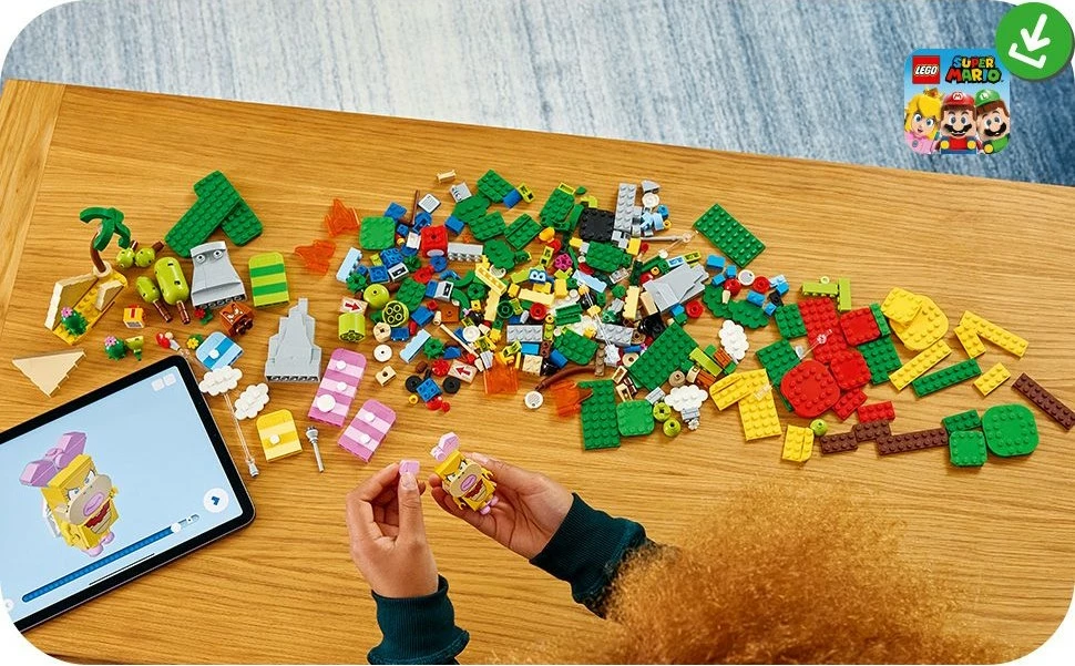 Set ndërtimi LEGO Super Mario Creativity Toolbox, 588 pjesë, shumëngjyrësh