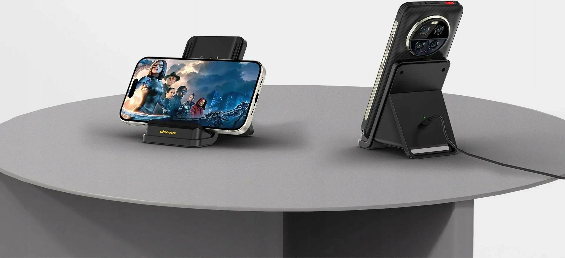Karikues pa tela Ulefone WCS01 Qi 50W USB-C, zi