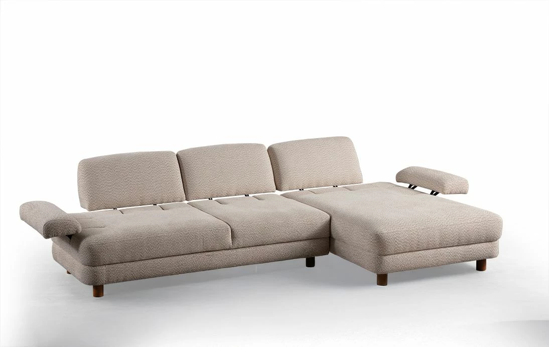 Kënd divani-krevat Atelier del Sofa, Nice L kënd djathtas, krem