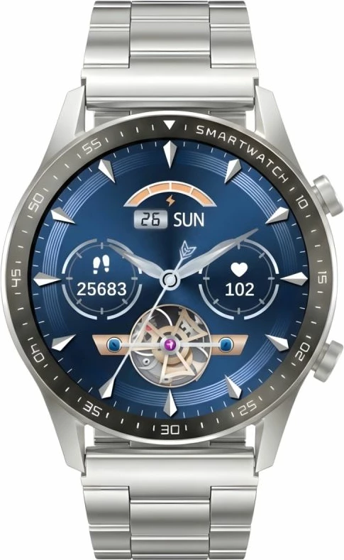Smartwatch Gravity GT10-6, argjendtë, set me rrip dhe byzylyk
