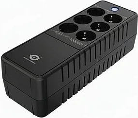 UPS Conceptronic ZEUS 650VA 360W, 6 priza Type F, Offline, e zezë