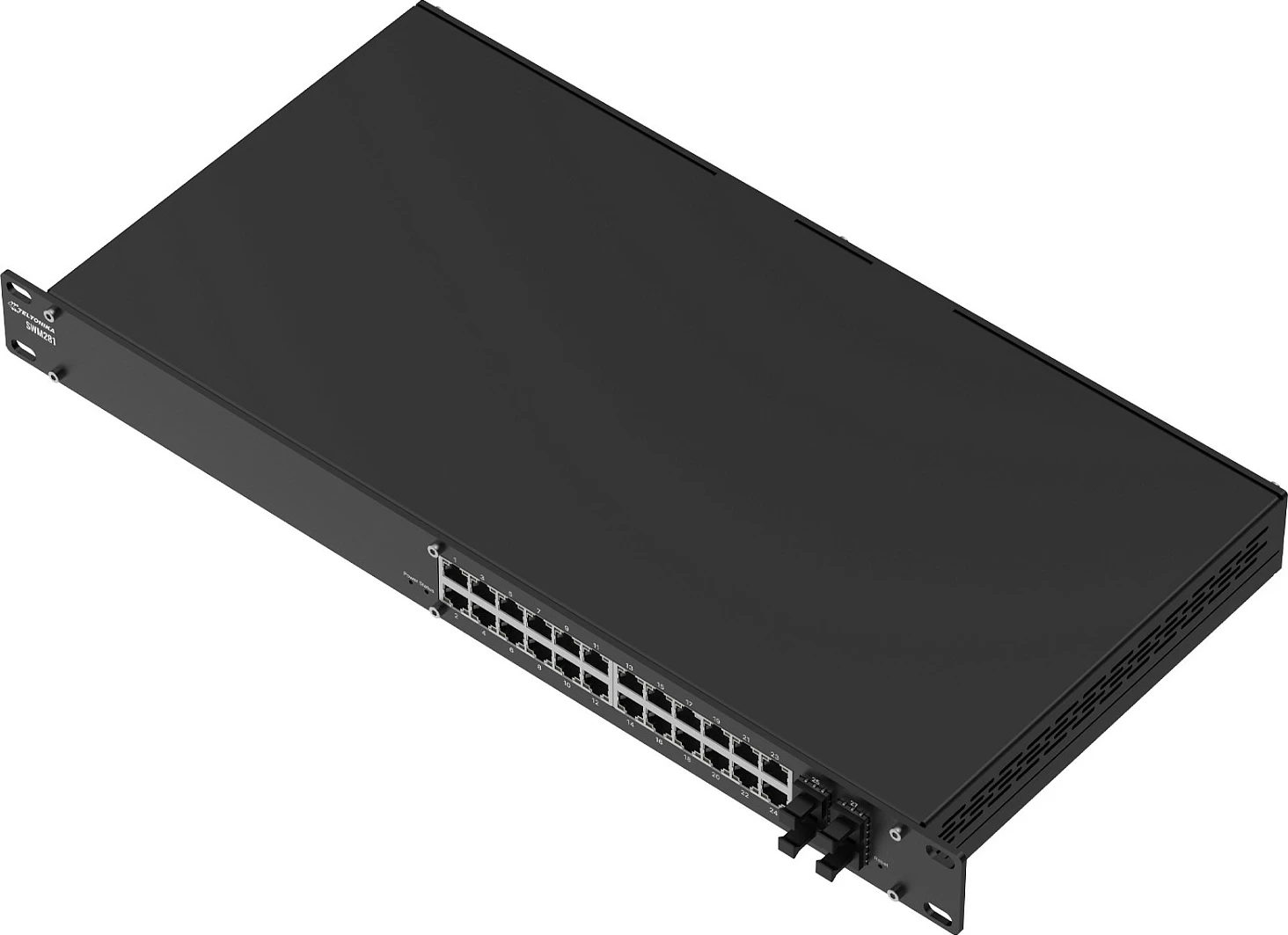 Switch Teltonika SWM281, Managed L2+, 24x Gigabit RJ45, 4x SFP, rackmount