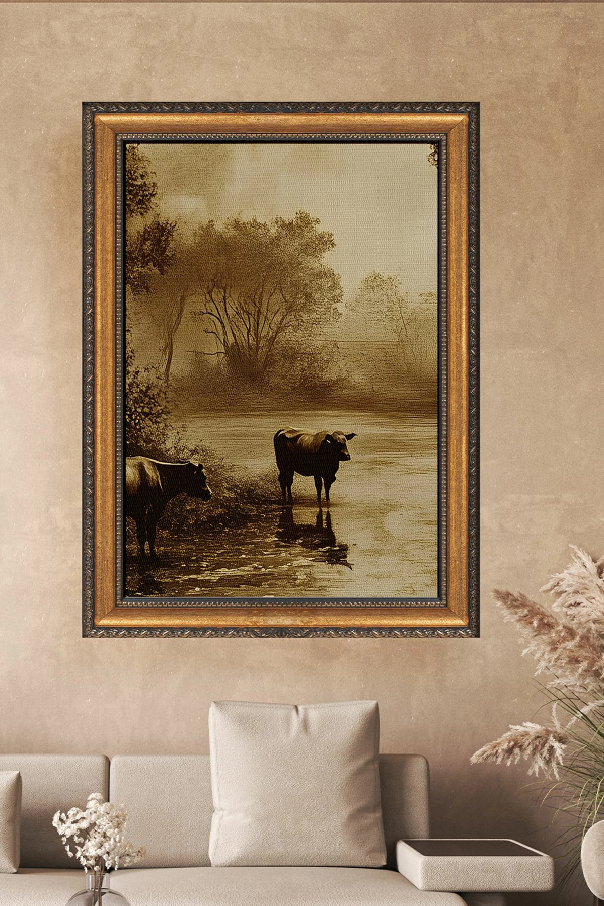 Pikturë dekorative në kanavacë me kornizë, Wallity, ATCRCVCNVSMDL25 - 50x70cm