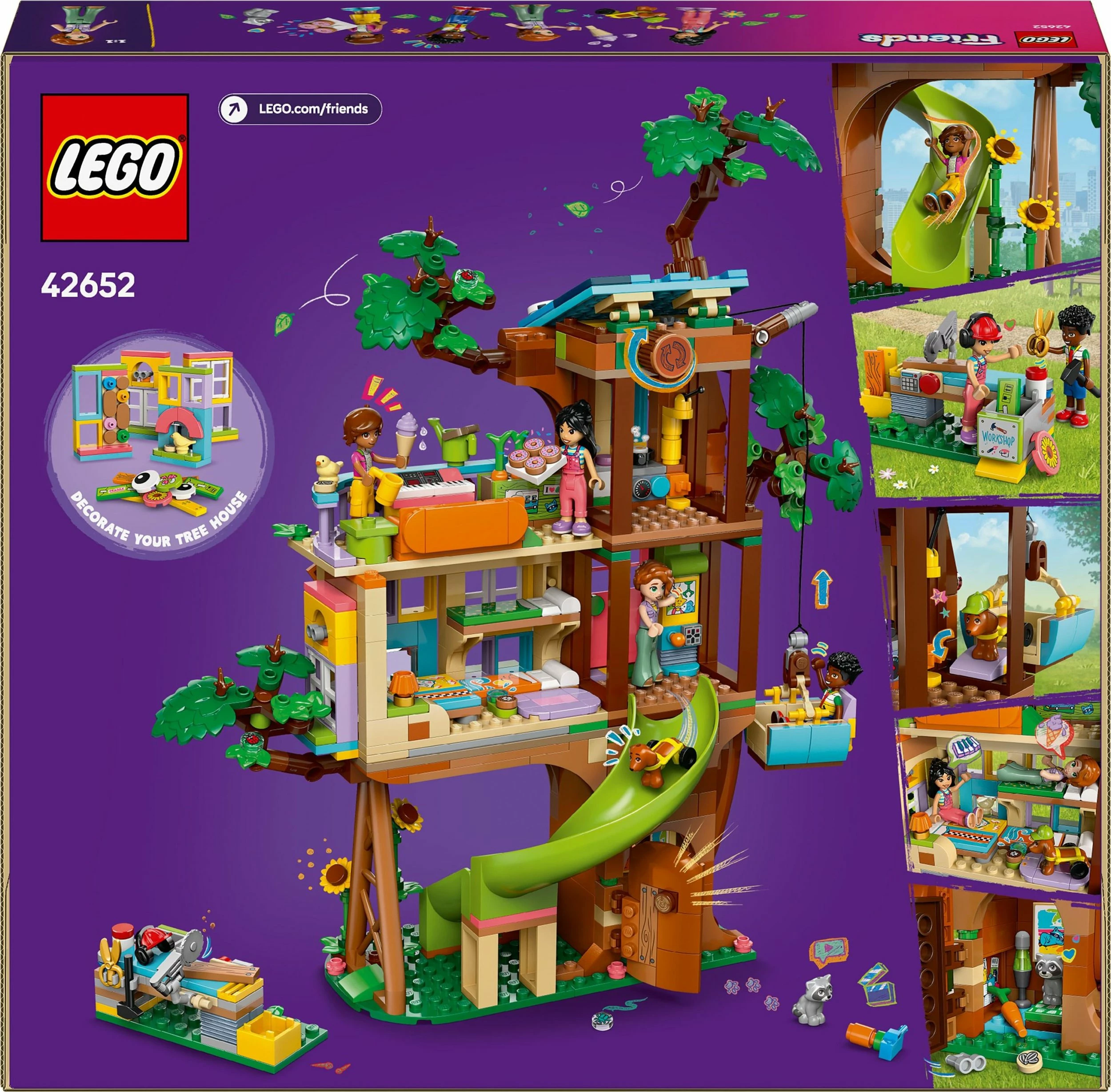 Set LEGO Friends 42652 Shtëpia në pemë e miqësisë, 701 pjesë