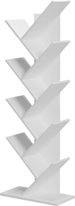 Raft librash Fyllo, ngjyrë e bardhë, 50x25x141.5cm