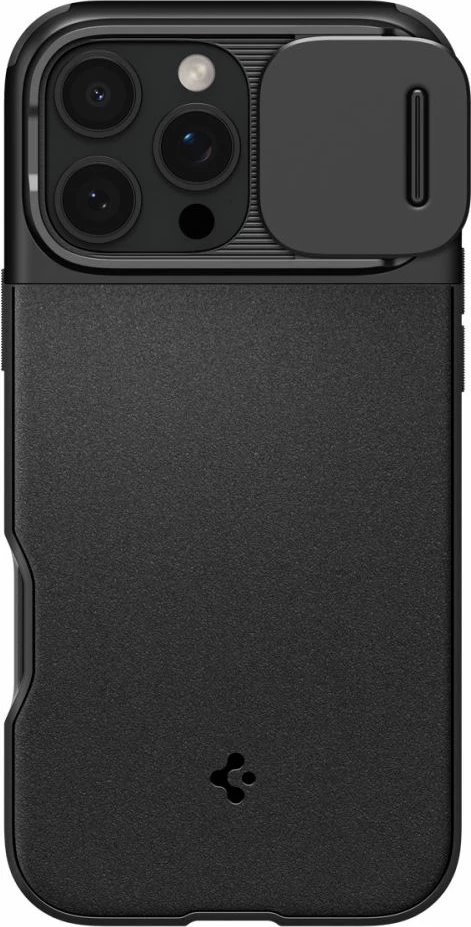Mbështjellës Spigen Optik Armor Mag për iPhone 16 Pro Max, MagSafe, i zi