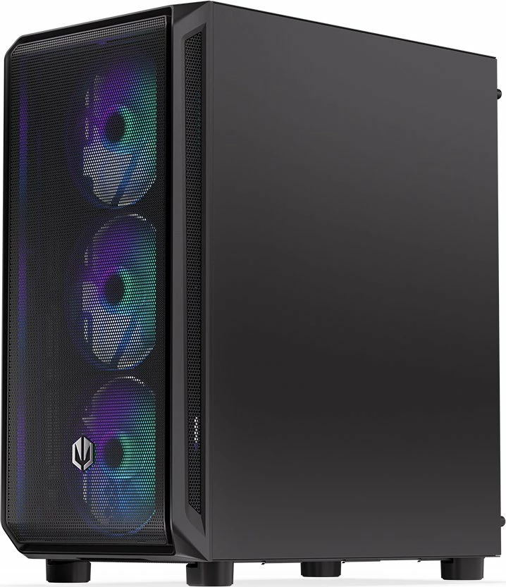 Kasë Endorfy Arx 500 ARGB EY2A011 Midi Tower ATX me xham të temperuar, 4x 140mm PWM ARGB fanë, Black