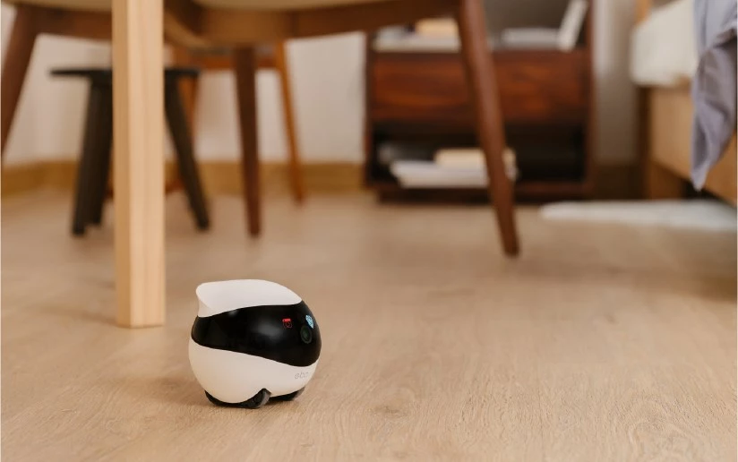 Monitor smart Enabot EBO SE, për kafshë shtëpiake dhe fëmijë, i zi