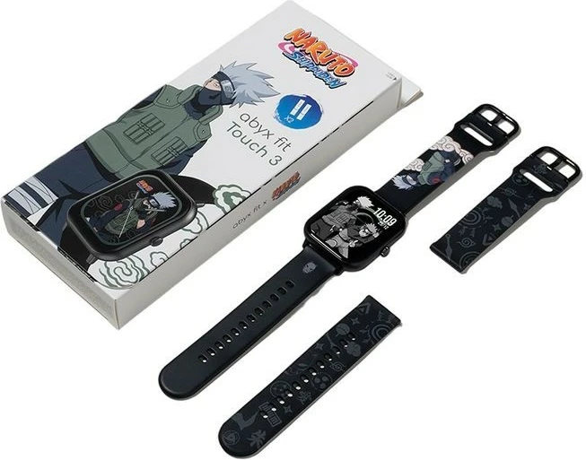 Smartwatch abyx Fit Touch 3 Kakashi Hatake, 1.83", IP67, Bluetooth 5.1, e zezë