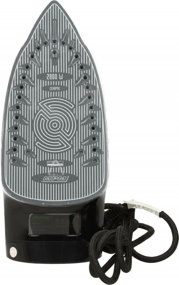 Hekur me avull MPM MZE-04/C, 2800W, taban qeramike, i zi/gjelbër