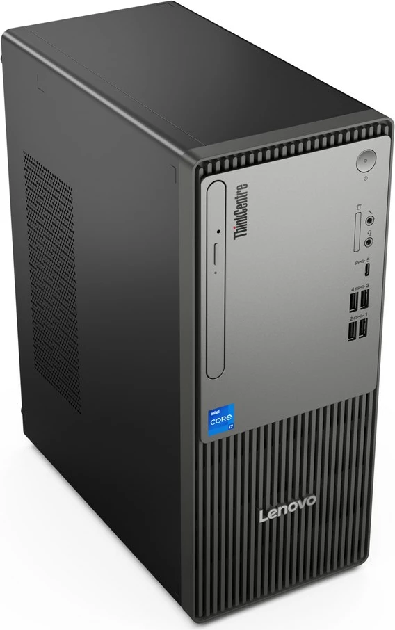 Kasë Lenovo ThinkCentre neo 50t Gen 5, Intel Core i7-14700, 16 GB RAM DDR5, 512 GB SSD, Windows 11 Pro, e zezë/gri