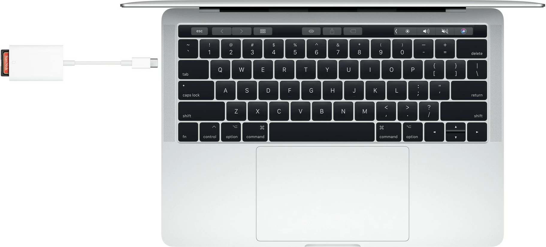 Lexues SD Apple USB-C i bardhë