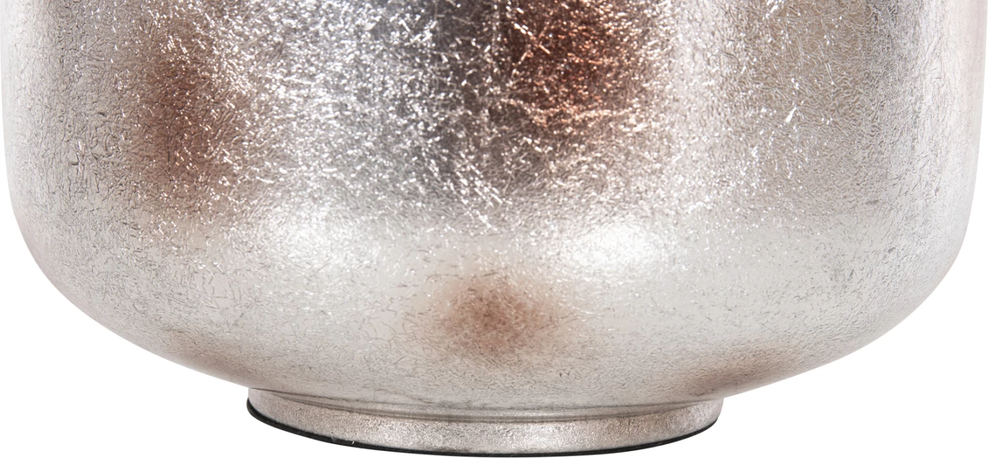 Vazo dekorative për dysheme RAKSASA FH4231.05 metalike, ngjyrë blu antracit-argjendi, Φ30x80H cm