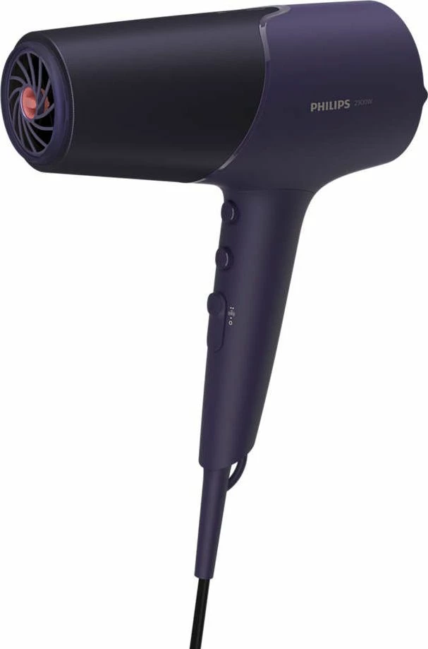 Tharëse flokësh Philips BHD514/00 2300W me jonizim, ThermoShield, difuzor, vjollcë