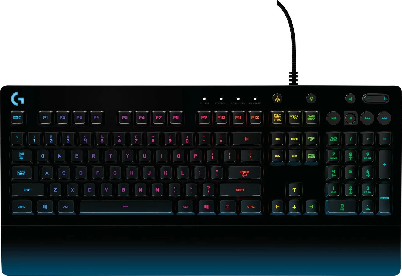 Tastierë gaming Logitech G213 Prodigy me drita RGB, me kabllo, e zezë