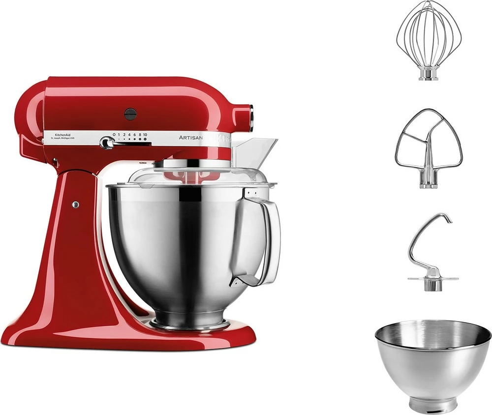 Mikser KitchenAid 5KSM185PSEER 4.8L, i kuq