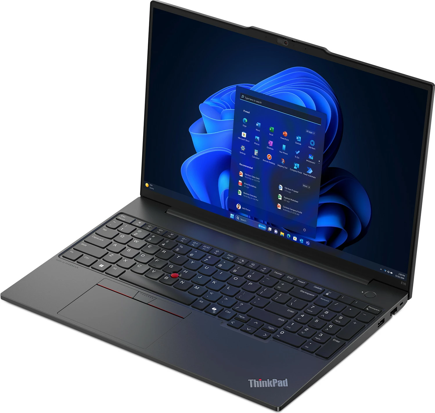 Laptop Lenovo ThinkPad E16, Intel Core Ultra 7, 32 GB, 1 TB, 16", Windows 11 Pro, e zezë