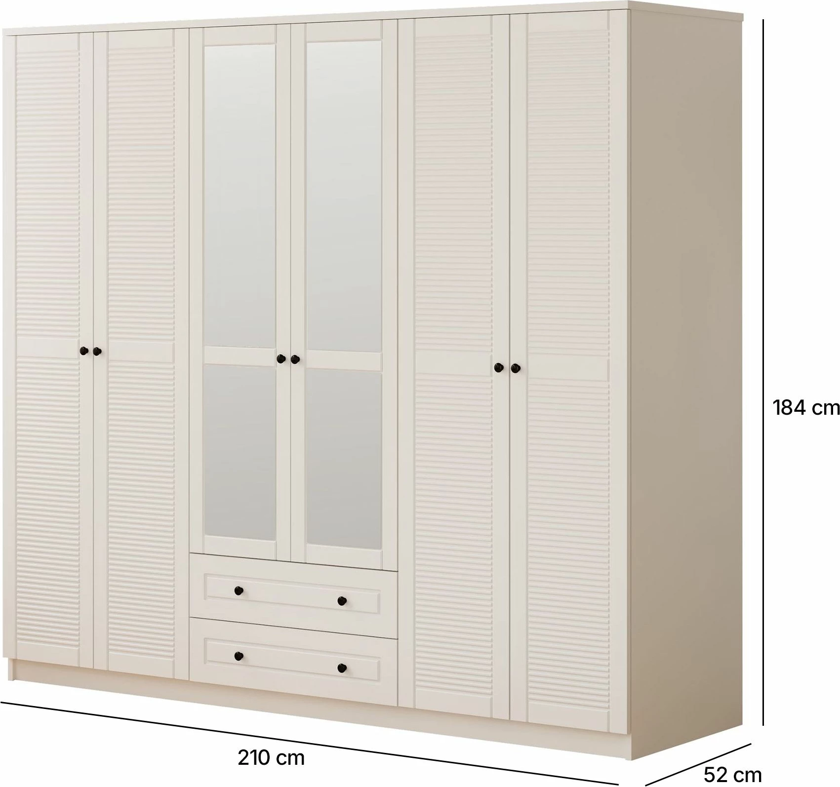 Dollap Skye Decor, ngjyrë e bardhë mat, Rb-064-03