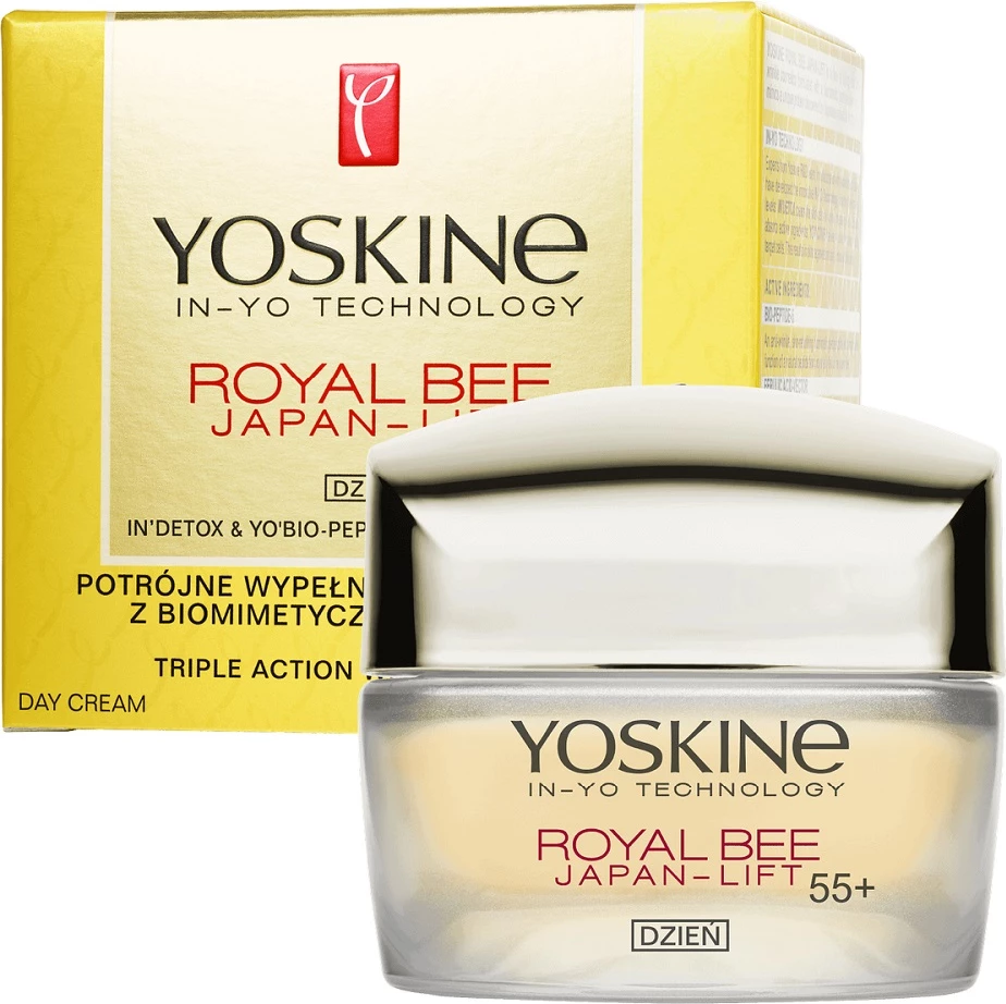 Krem fytyre anti-rrudhë për femra Yoskine Royal Bee Japan-Lift ditës 55+, 50ml
